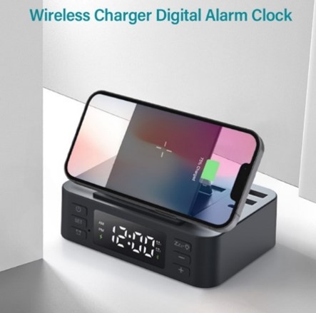 Wireless Charger with Clock