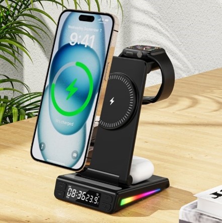 Wireless Charger with Clock